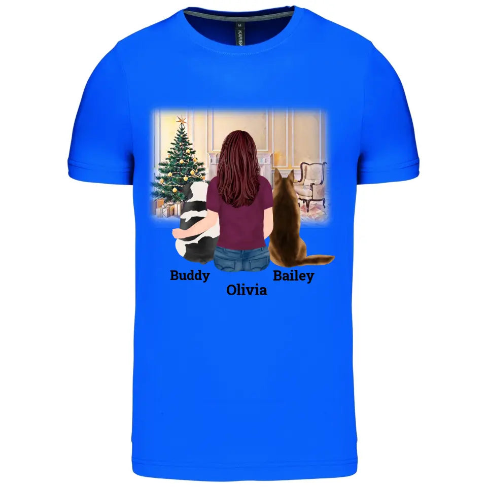Frauchen mit Hund - T shirt